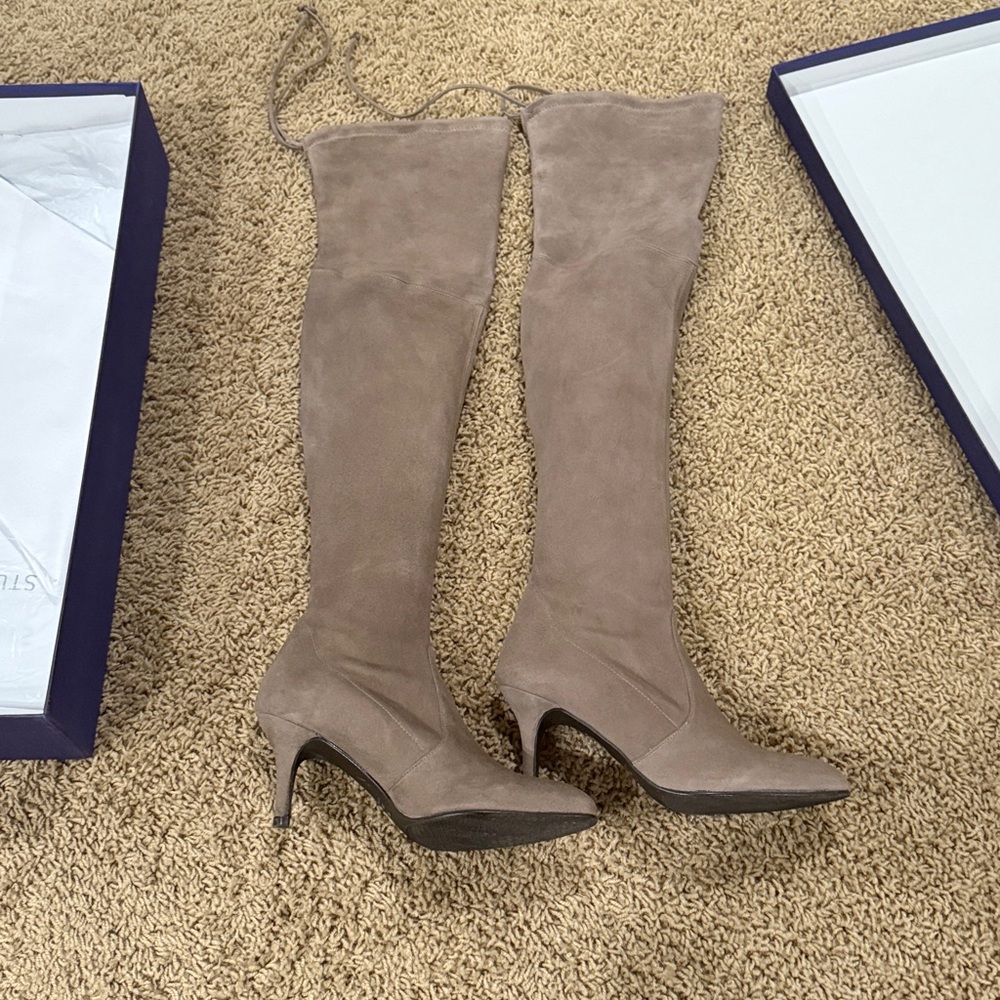 Stuart Weitzman 36.5 taupe over the knee boots. Great condition.